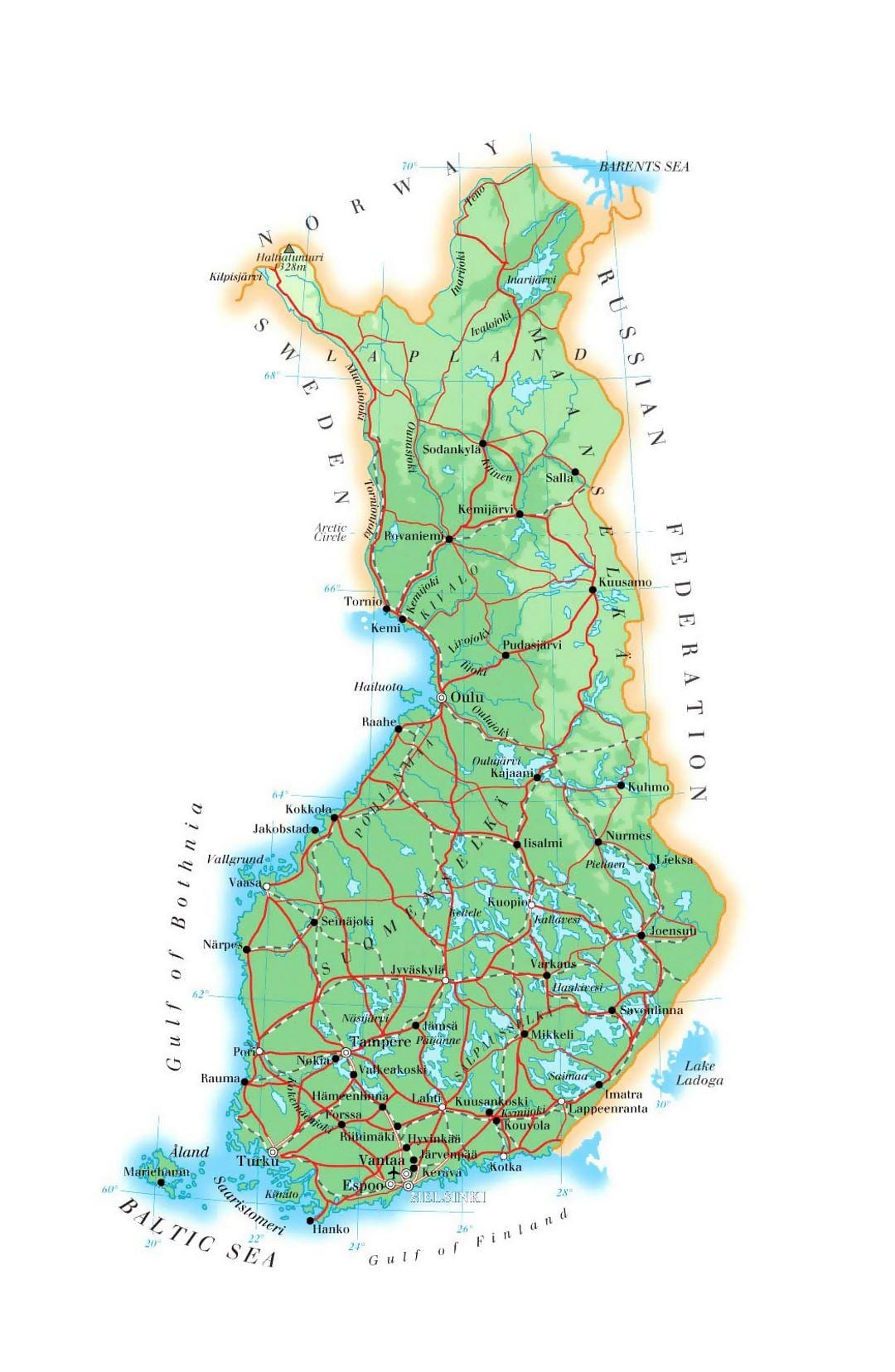Kart Finlandiya hündürlüyü