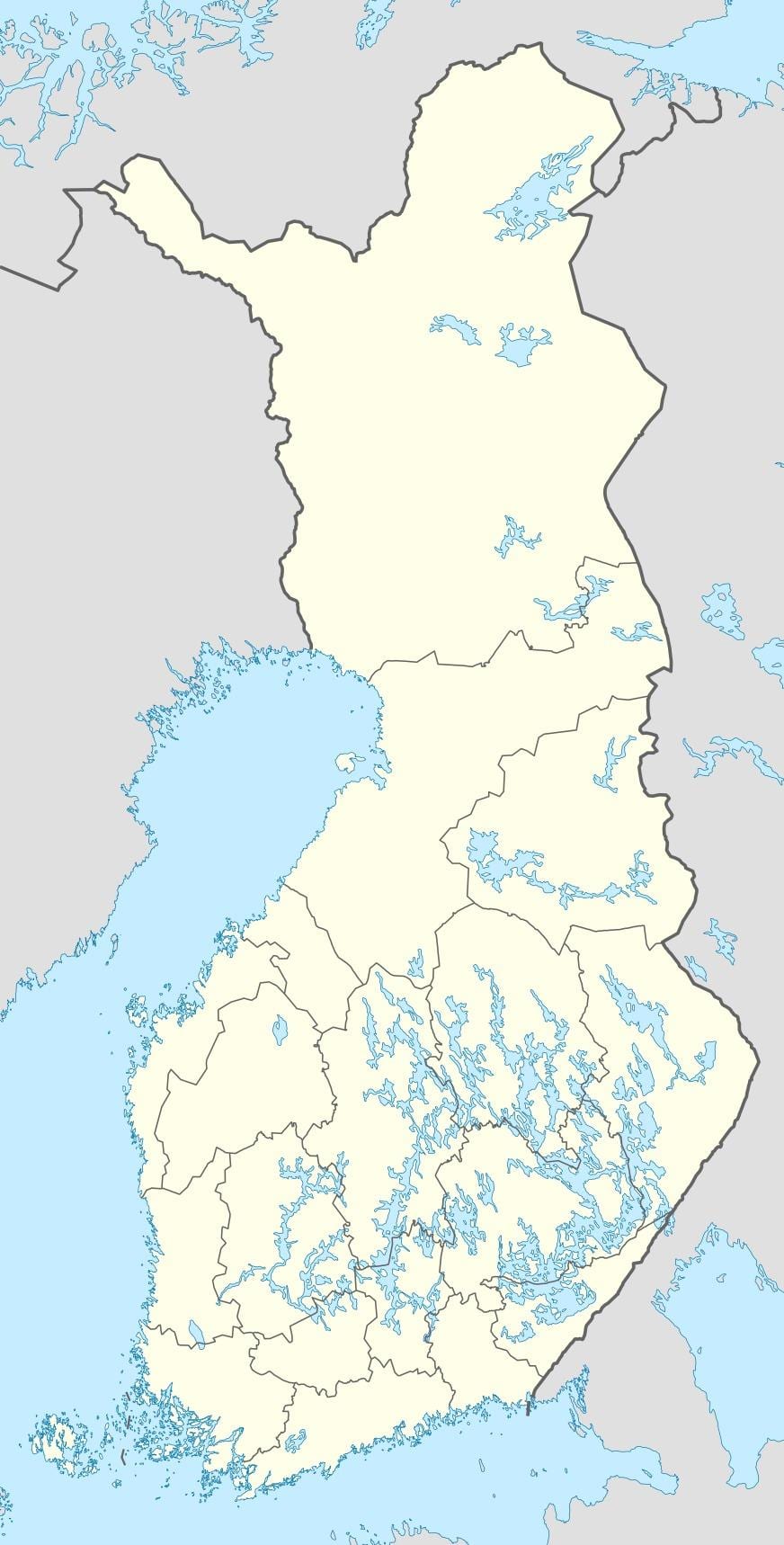 Finlandiya yer xəritəsi 