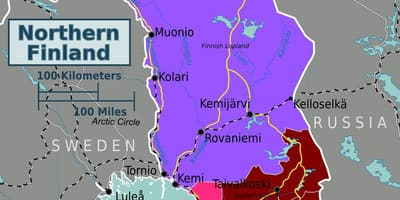 Kart Şimali Finlandiya