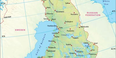 Kart Finlandiya coğrafiyası