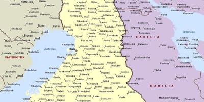 Finlandiya kartı ilə şəhərləri