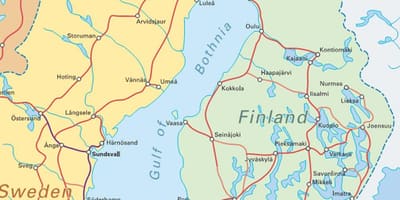 Finlandiya qatar xəritədə