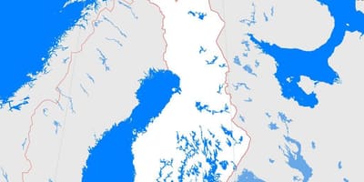 Kart Finlandiya kontur