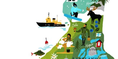 Finlandiya xəritəsi
