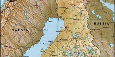 Topoqrafik xəritə Finlandiya